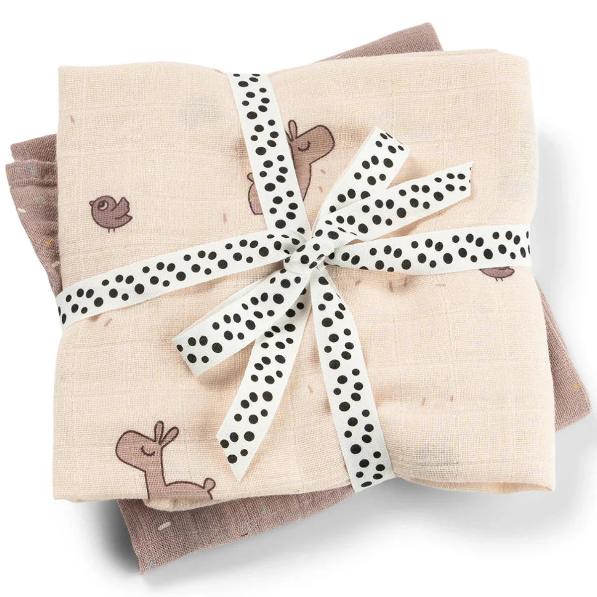 Pack 2 muselinas de algodón DONEBYDEER 65X65 · lalee rosa