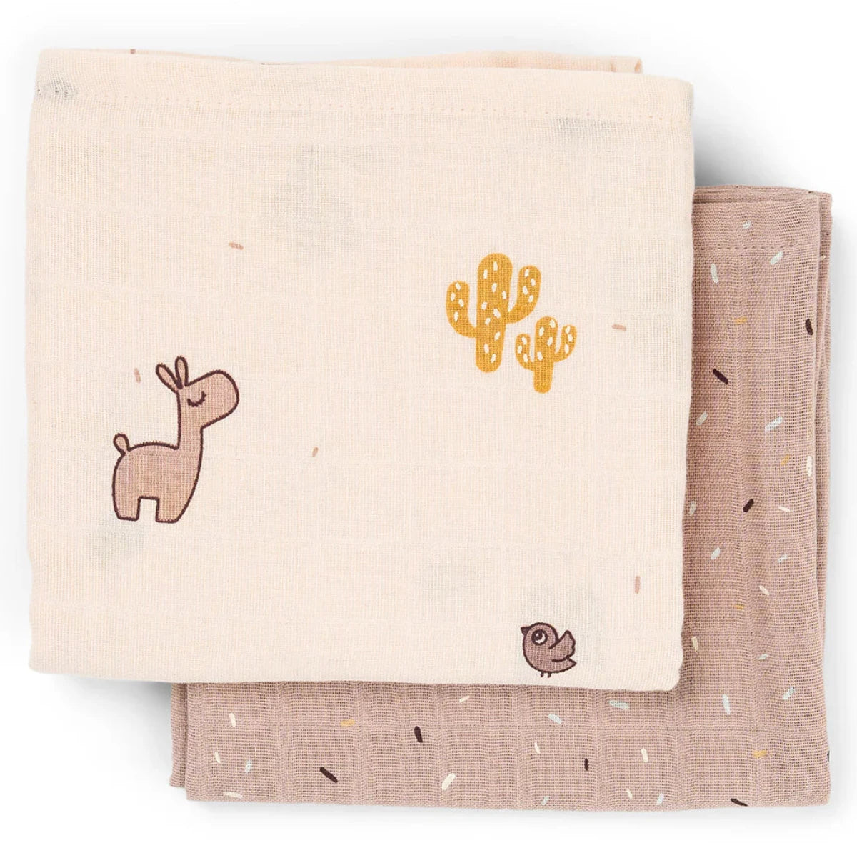 Pack 2 muselinas de algodón DONEBYDEER 65X65 · lalee rosa