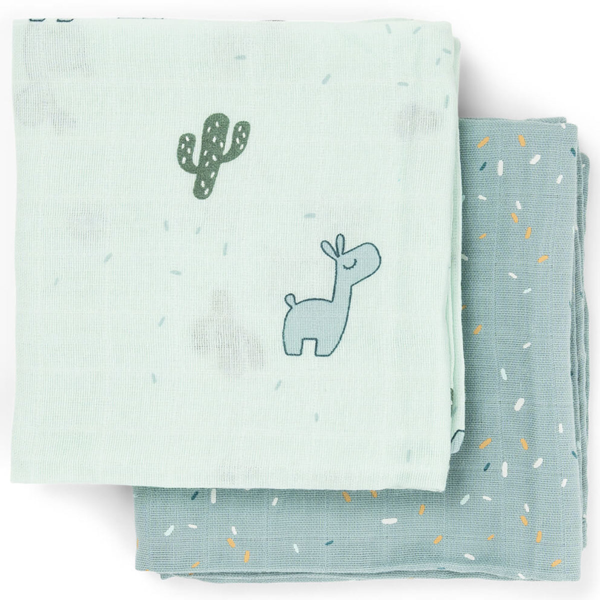 Pack 2 muselinas de algodón DONEBYDEER 65X65 · lalee azul