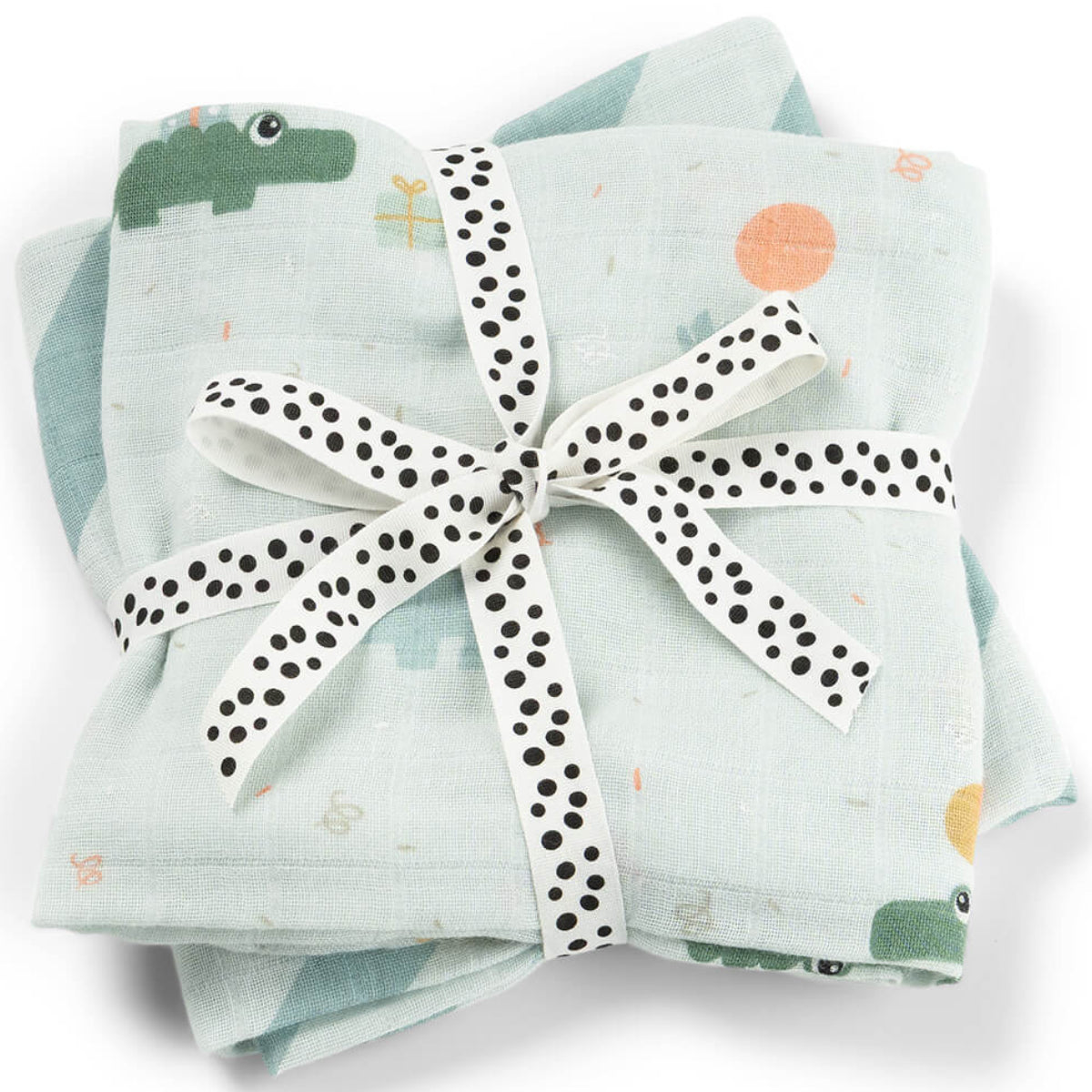 Pack 2 muselinas de algodón DONEBYDEER 65X65 · celebration azul