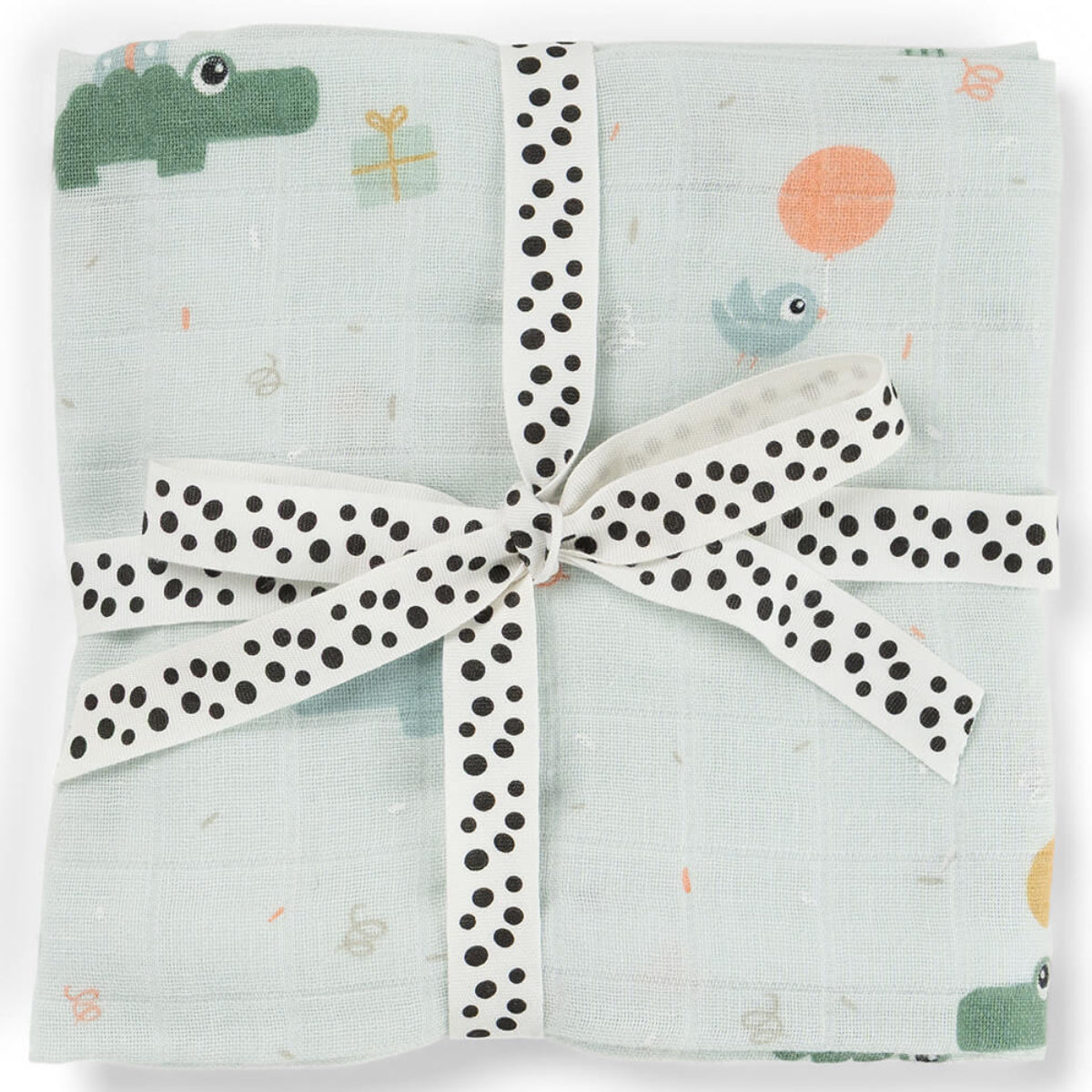 Muselina algodón DONEBYDEER 120x120 · celebration azul