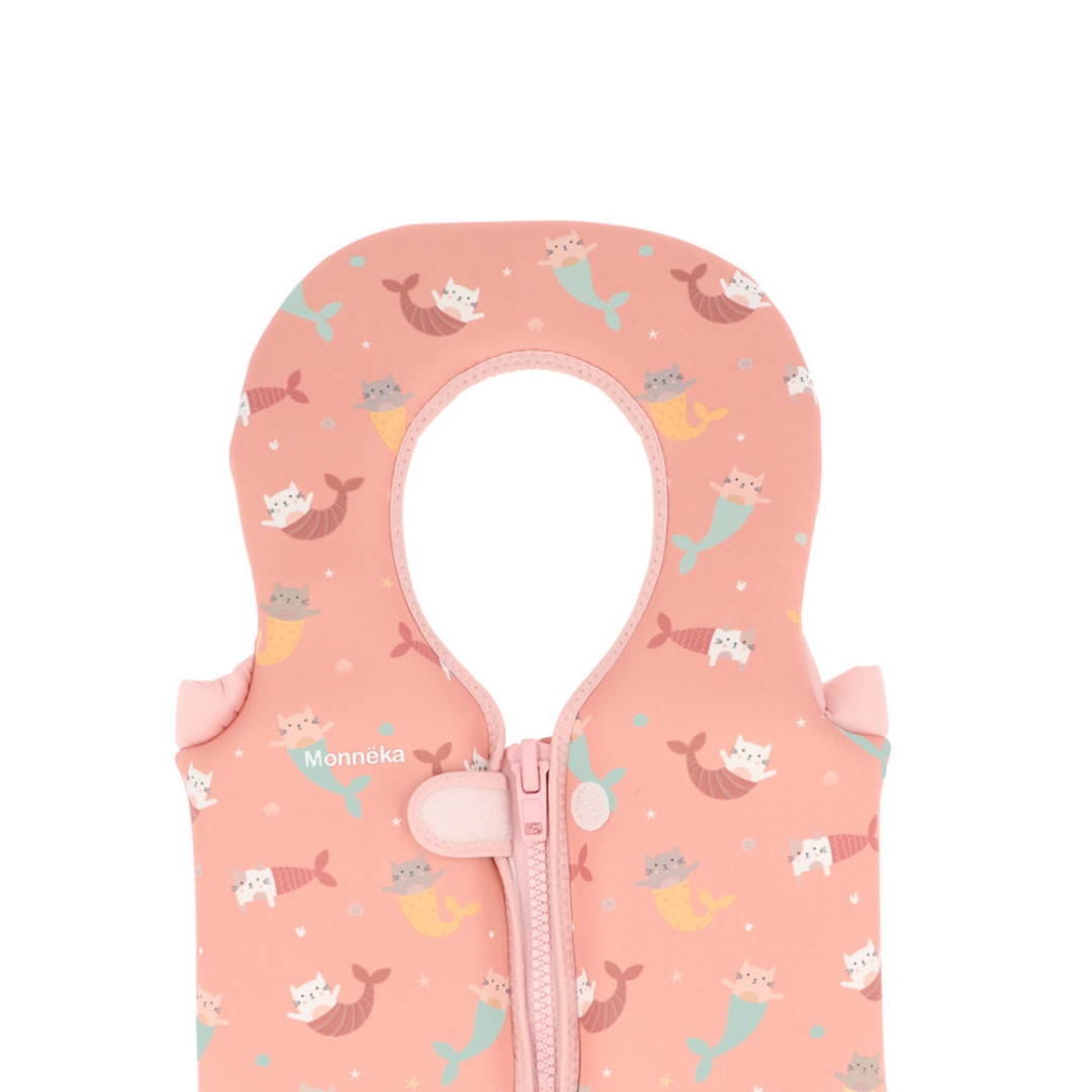 Chaleco flotador de aprendizaje MONNËKA para 1-2 años · mermaid cats
