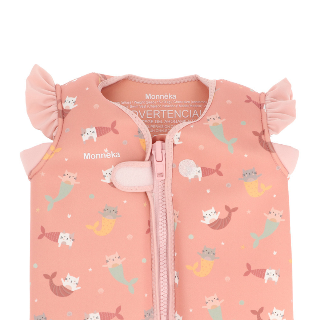 Chaleco flotador de aprendizaje MONNËKA · mermaid cats