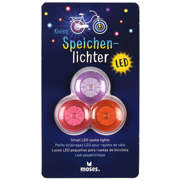 3 luces LED radios de bicicleta