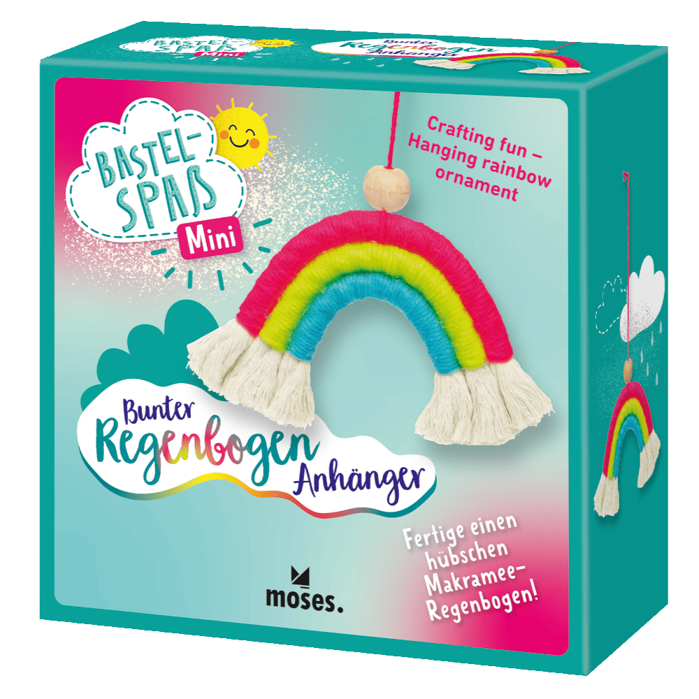 Mini set de manualidades · arco iris de macramé