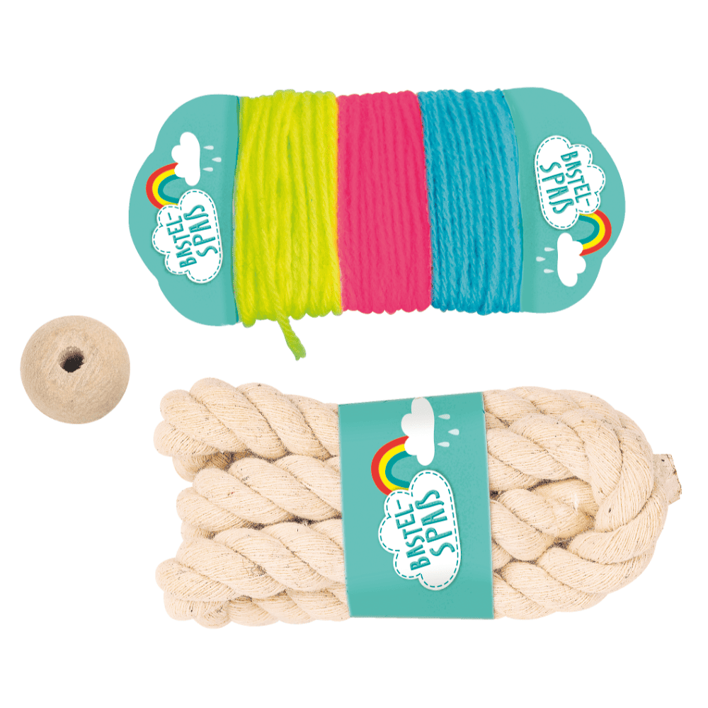 Mini set de manualidades · arco iris de macramé