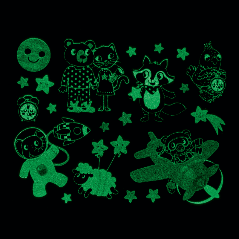 Pegatinas fluorescentes para ventanas