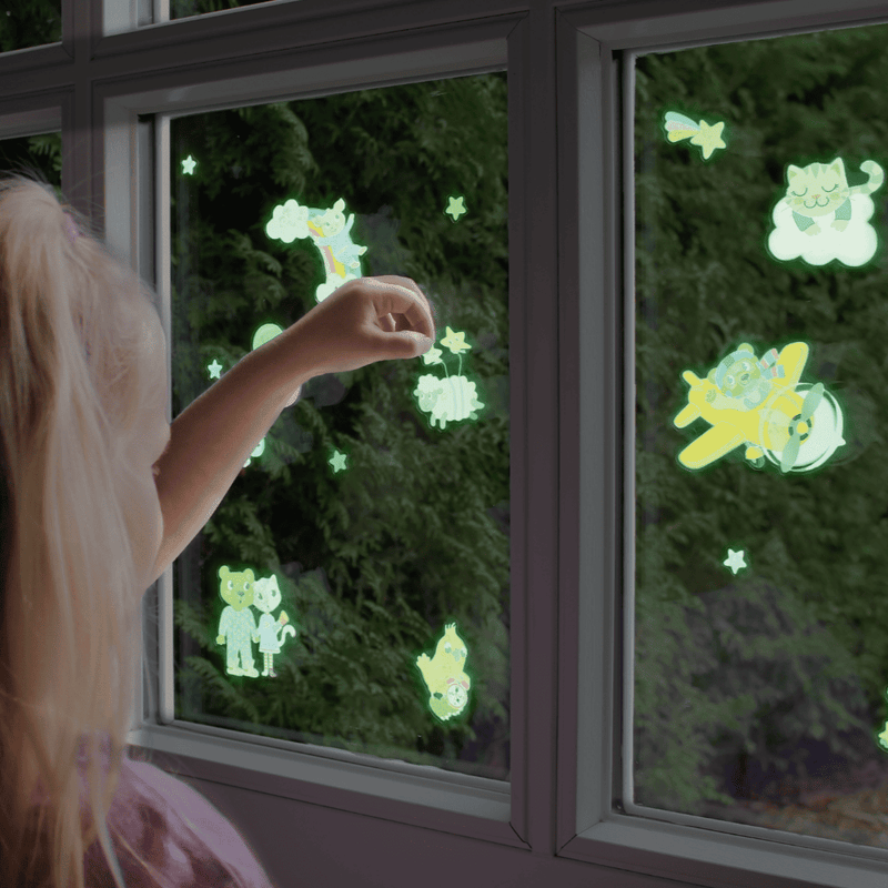 Pegatinas fluorescentes para ventanas