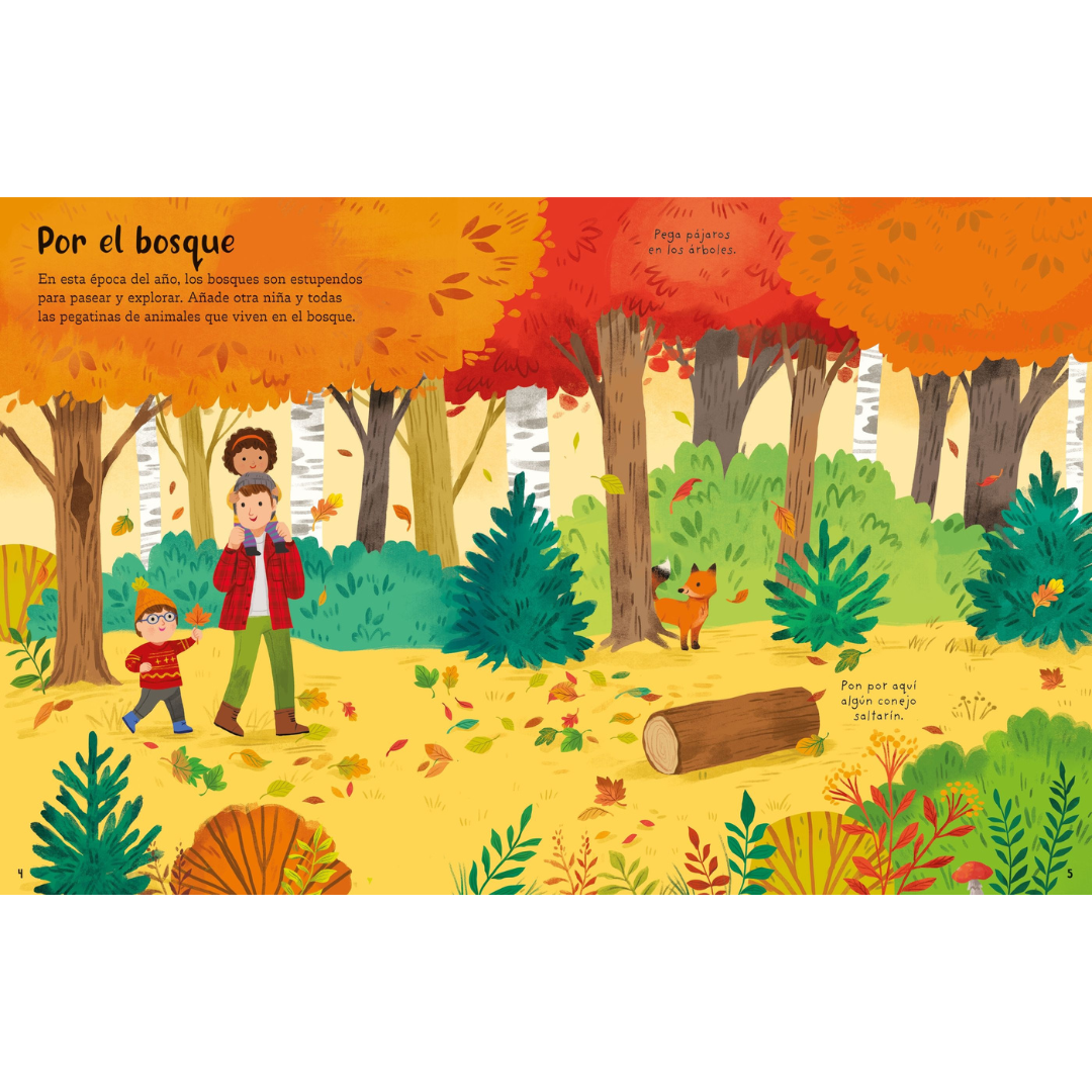 Mi primer libro de pegatinas · El otoño
