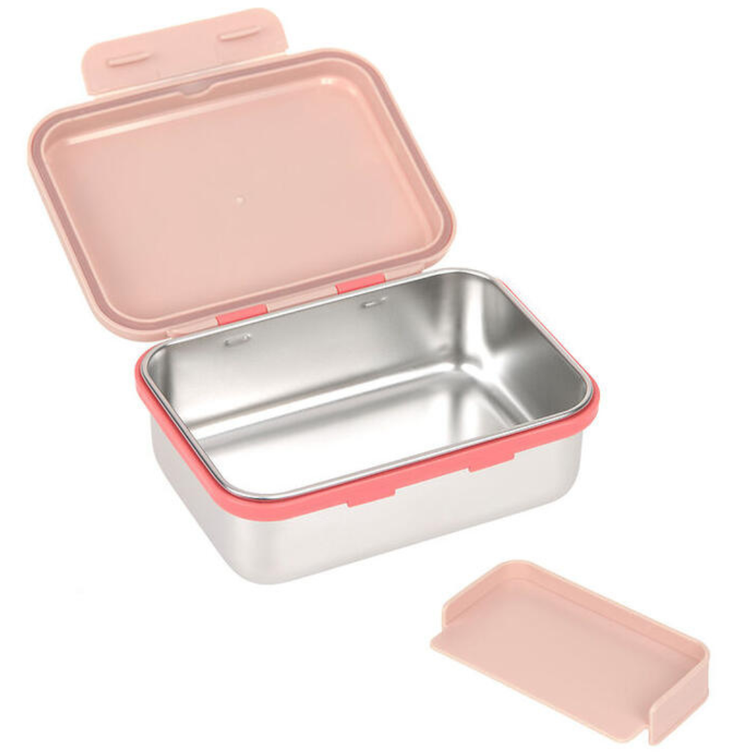 Fiambrera acero inoxidable Lässig · explorer pink
