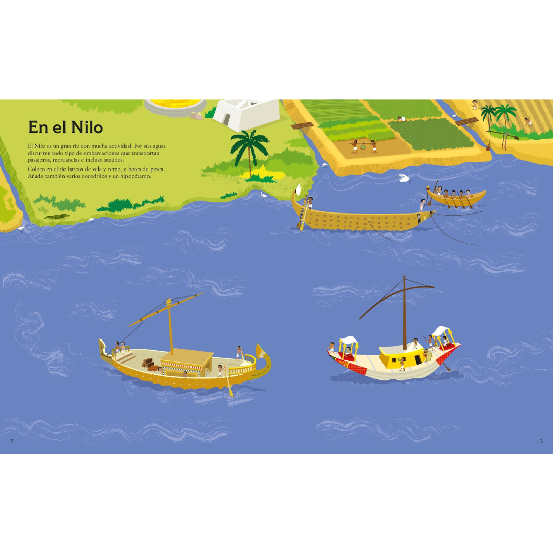 Libro de pegatinas · los antiguos egipcios