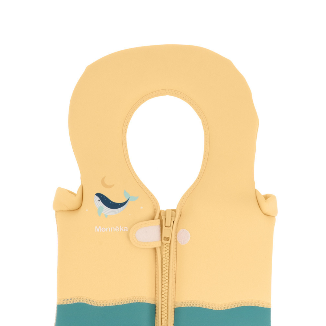 Chaleco flotador de aprendizaje MONNËKA para 1-2 años · whale teal