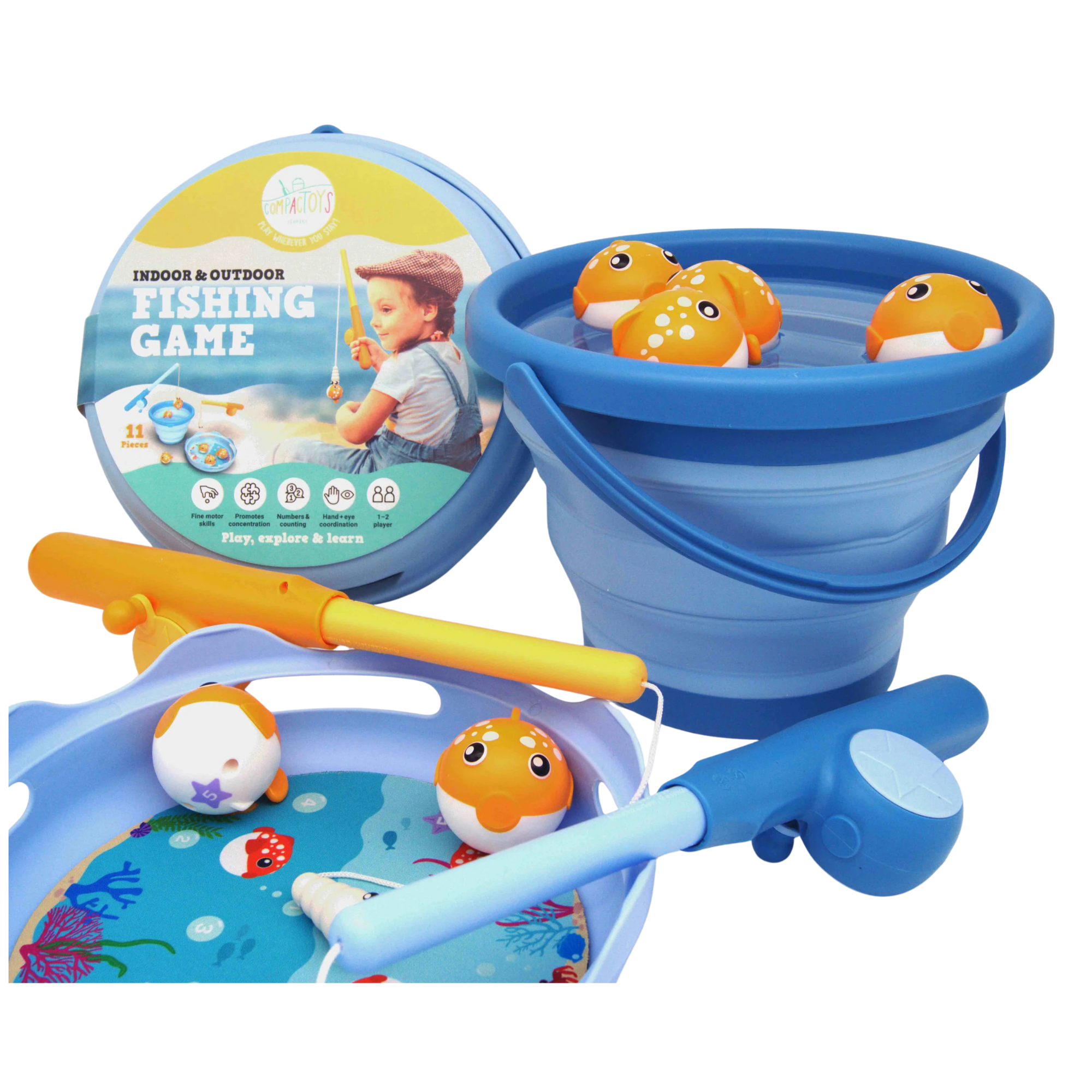 Set para pescar ¡súper compacto!