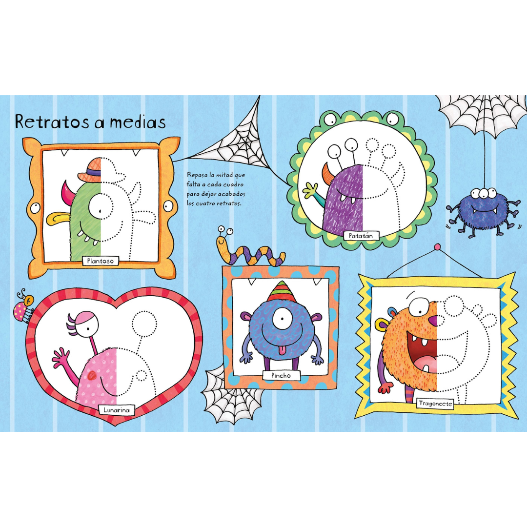 Libro pizarra reutilizable · practico los trazos