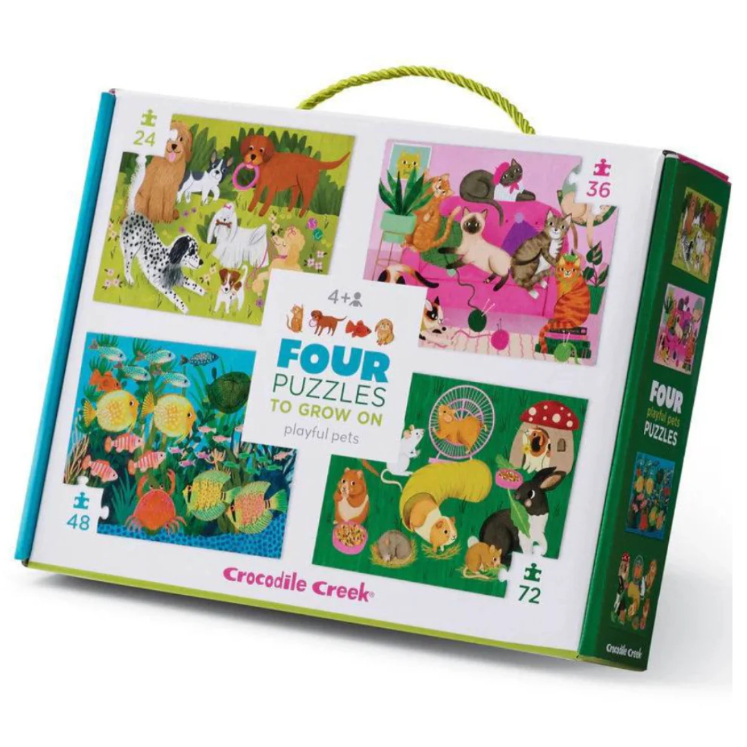 Puzzle EVOLUTIVO mascotas: 24, 36, 48 y 72 piezas