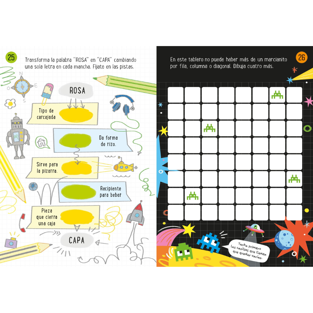 Actividades variadas con lápiz y papel