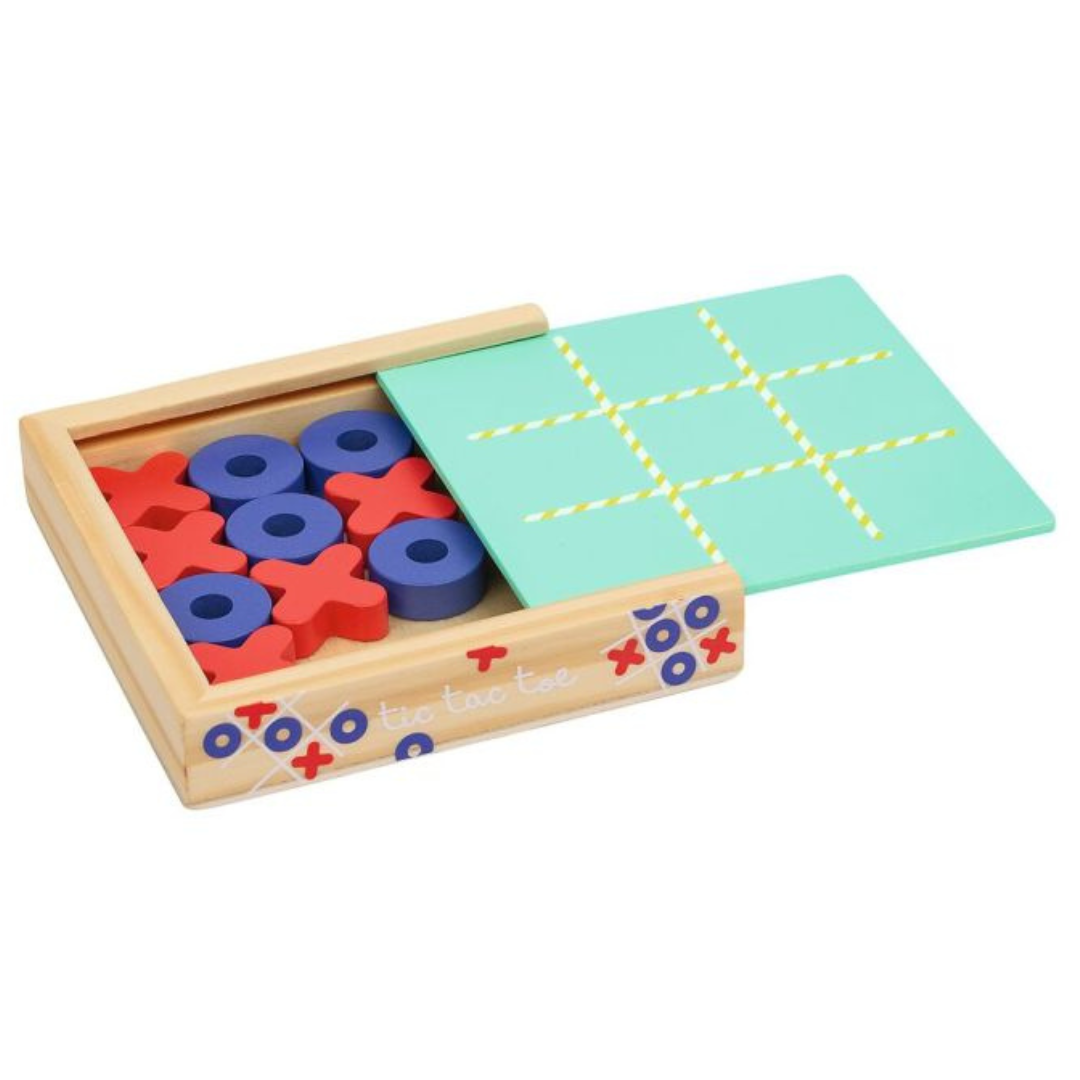Tic-tac-toe pequeño de madera