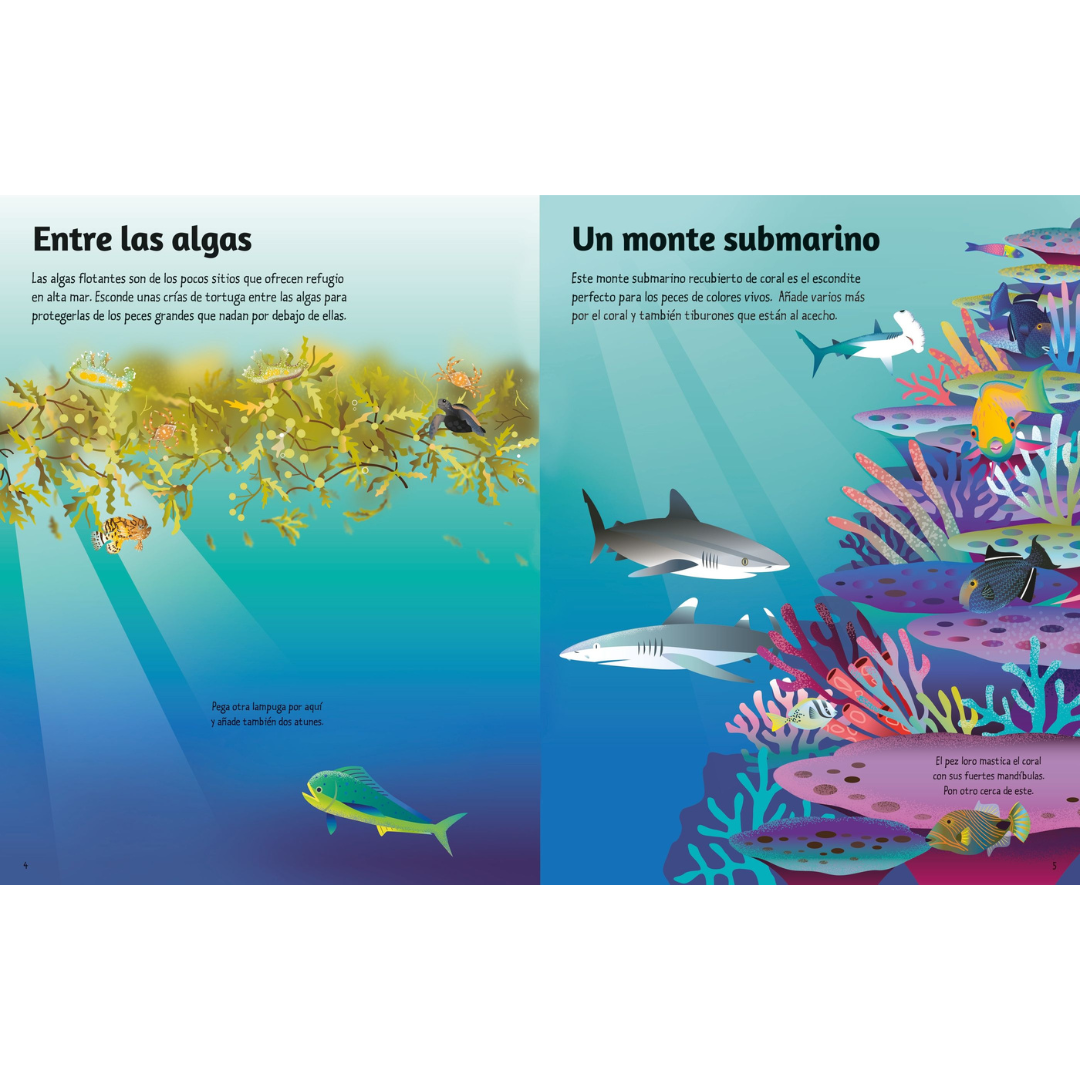 Mi primer libro de pegatinas · El océano