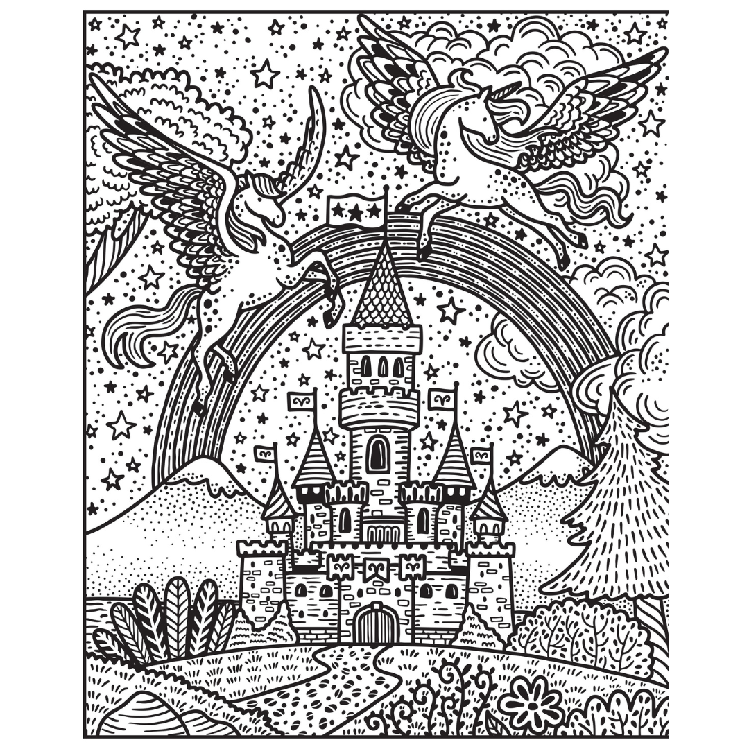 Colorea por arte de magia · Arcoíris