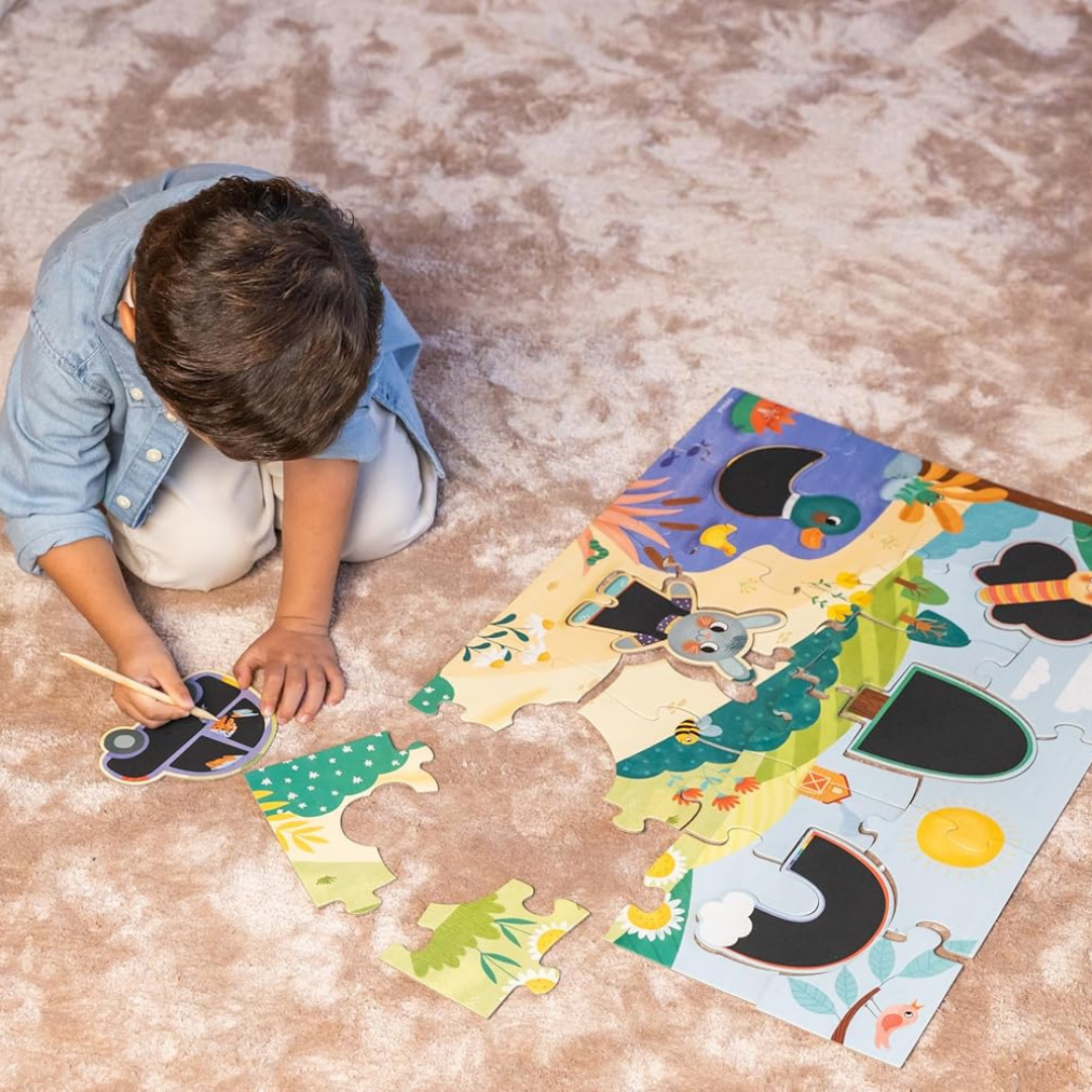 Puzzle XXL magic scratch · 28 piezas