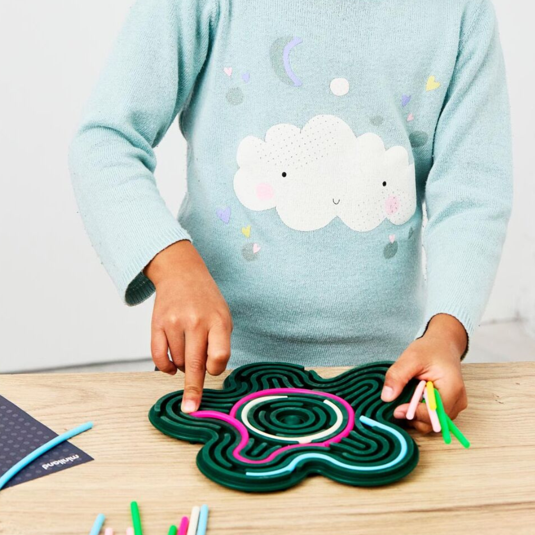 Puzzle sensorial de silicona FLEXHETTI · flor