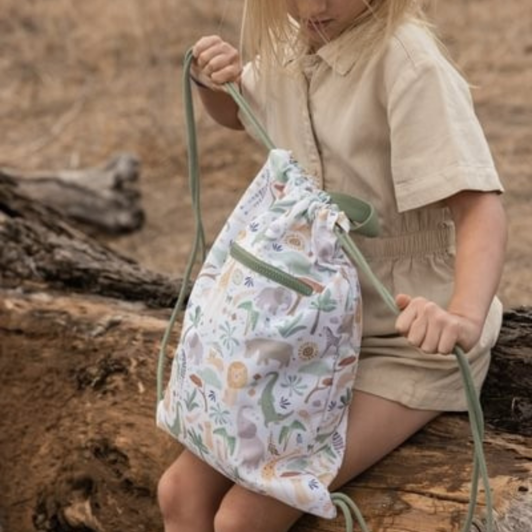 Mochila saco LITTLE DUTCH · safari friends