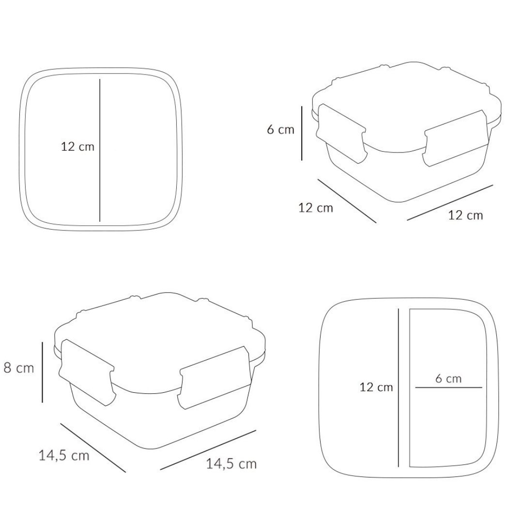Caja de almuerzo grande TUTETE · the wooden boy