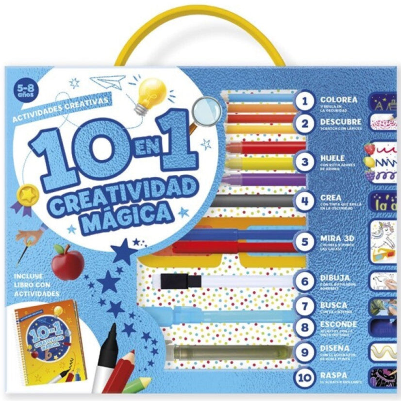 Pack 10 en 1 creatividad mágica · 5 a 8 años