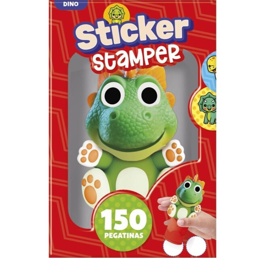 Sticker stamper ¡150 pegatinas! · dino