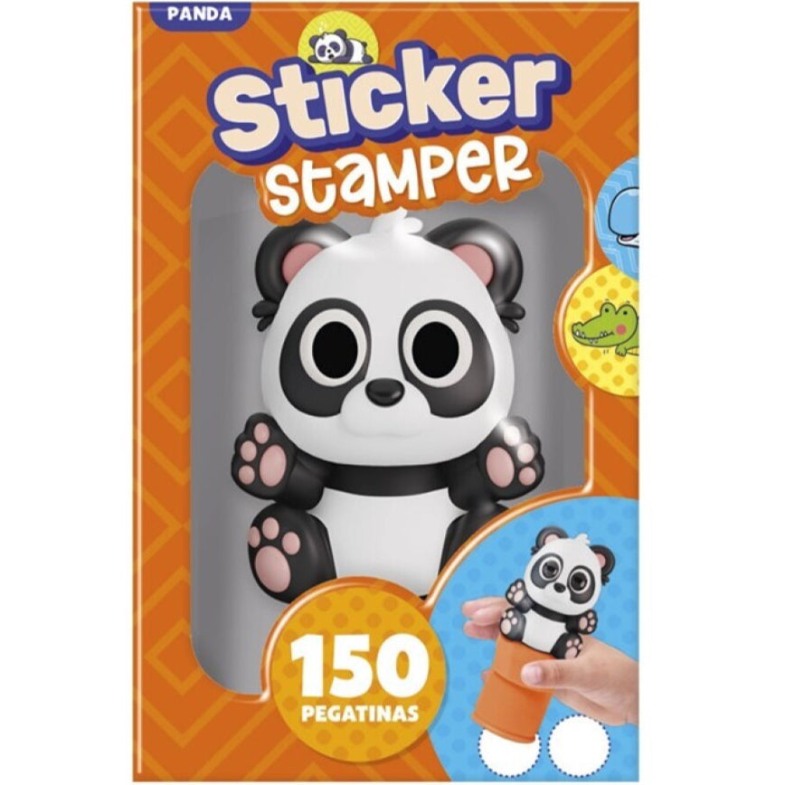 Sticker stamper ¡150 pegatinas! · oso panda