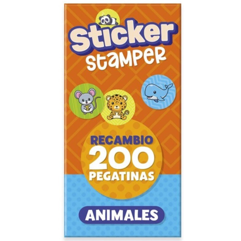 Recambio sticker stamper · animales