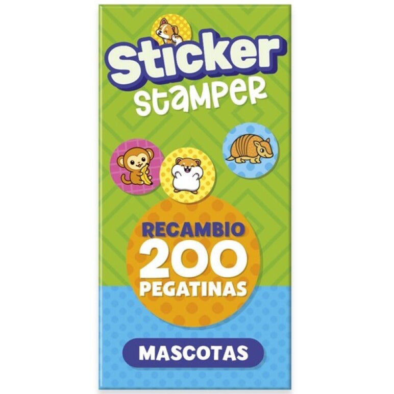 Recambio sticker stamper · mascotas
