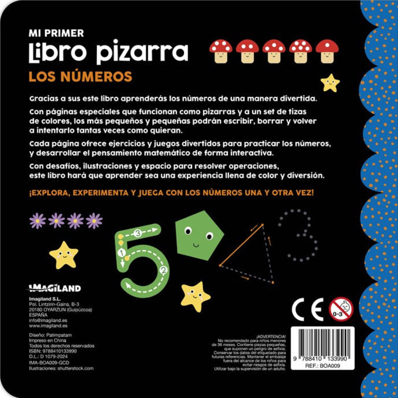 Mi primer libro pizarra: los números
