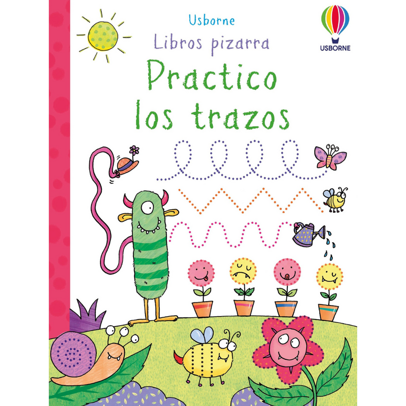 Mi maletín de libros pizarra · Practico las letras