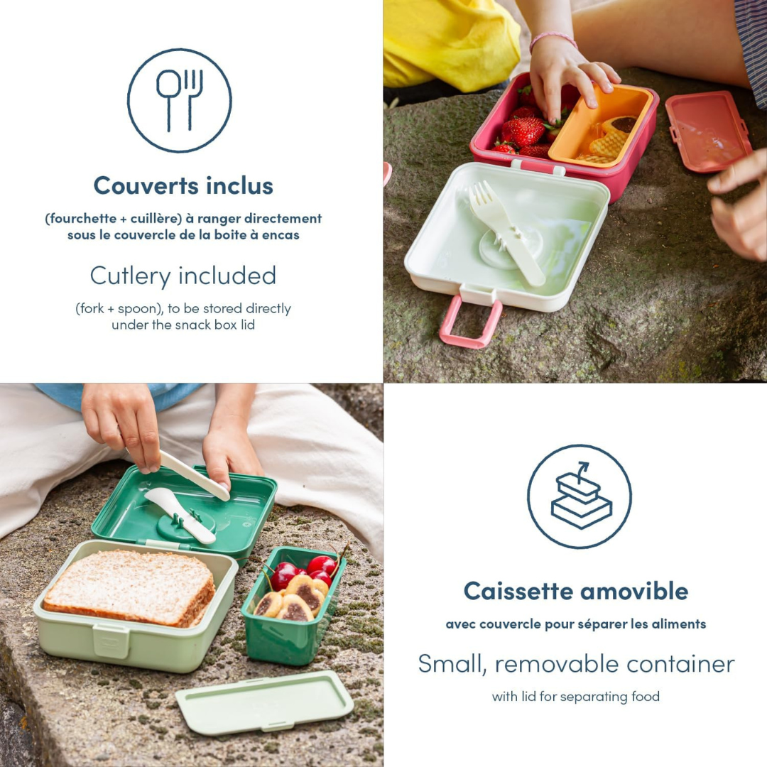 Fiambrera MONBENTO snacky · verde