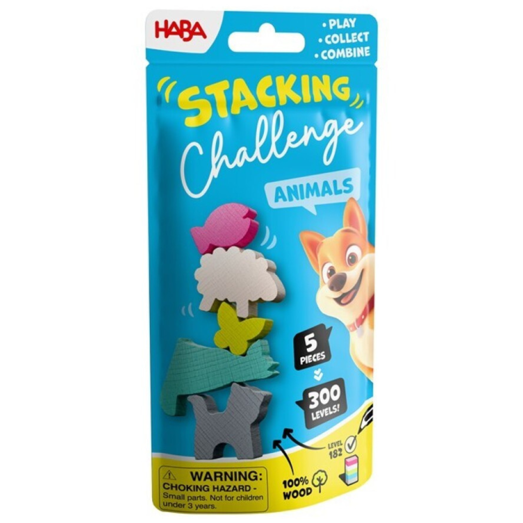 Stacking challenge ¡de bolsillo! · animales