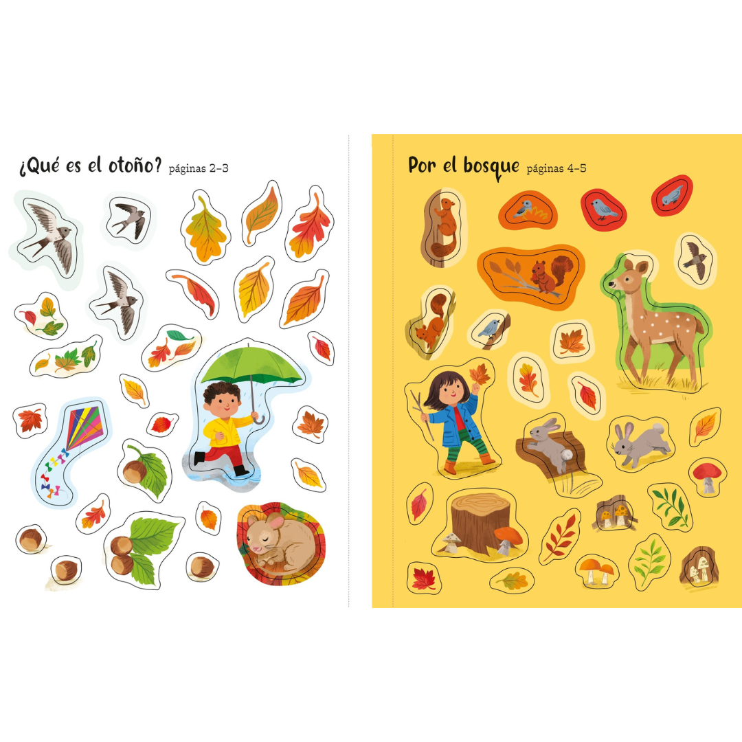 Mi primer libro de pegatinas · El otoño