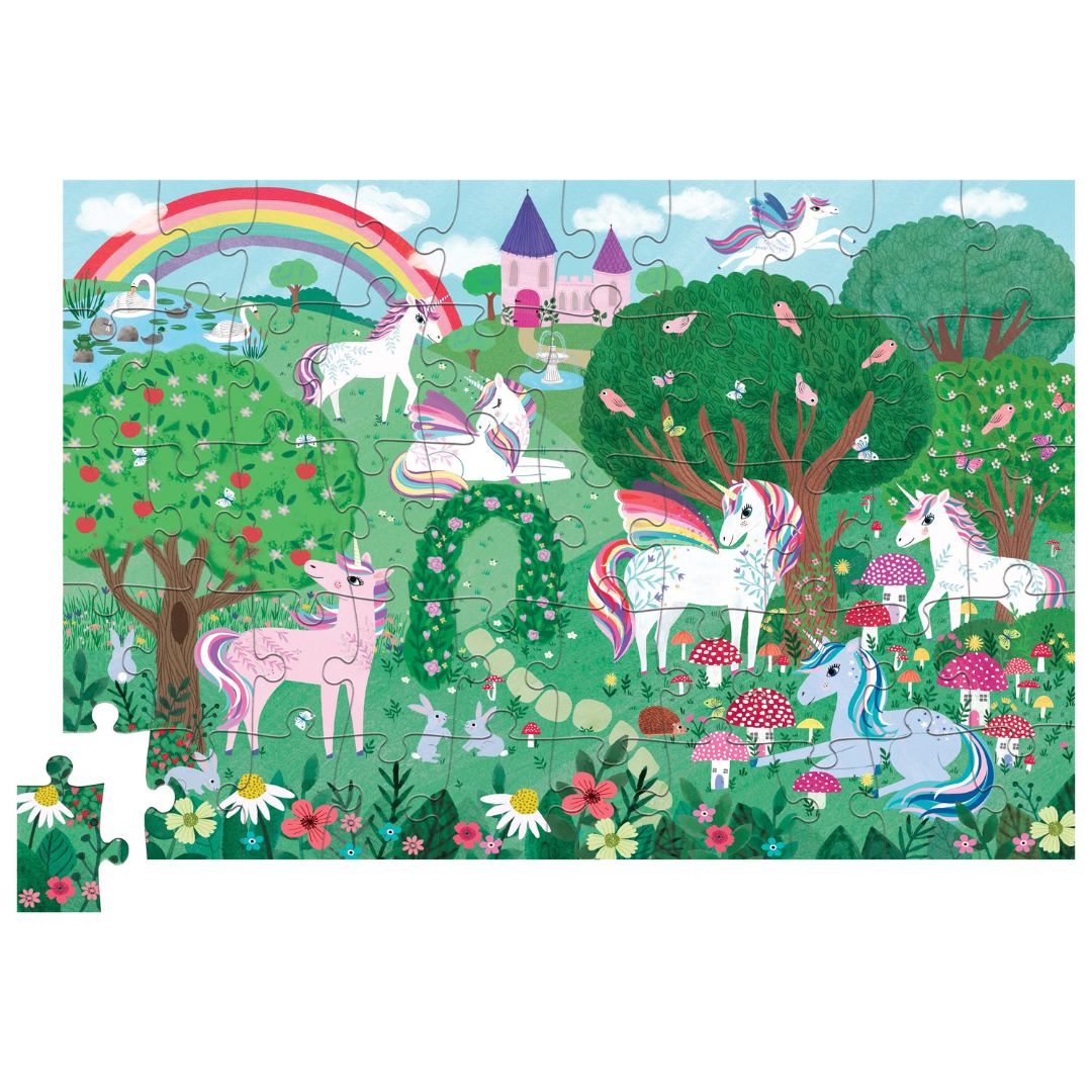 Puzzle holográfico UNICORN GALAXY: 50 piezas