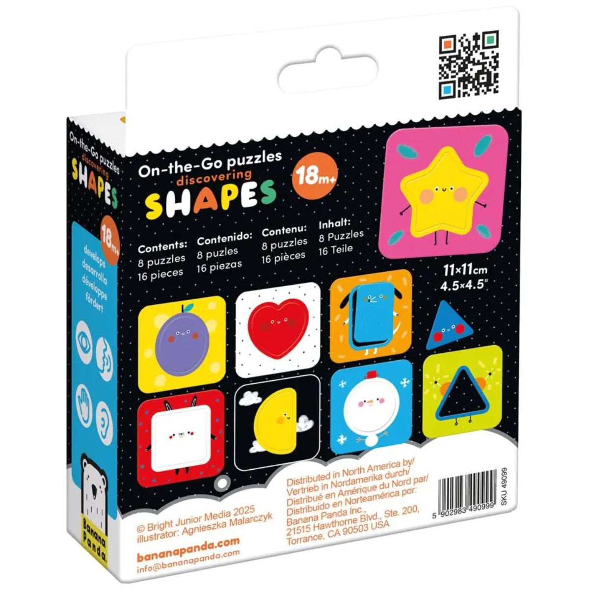 9 puzzles de colores y formas