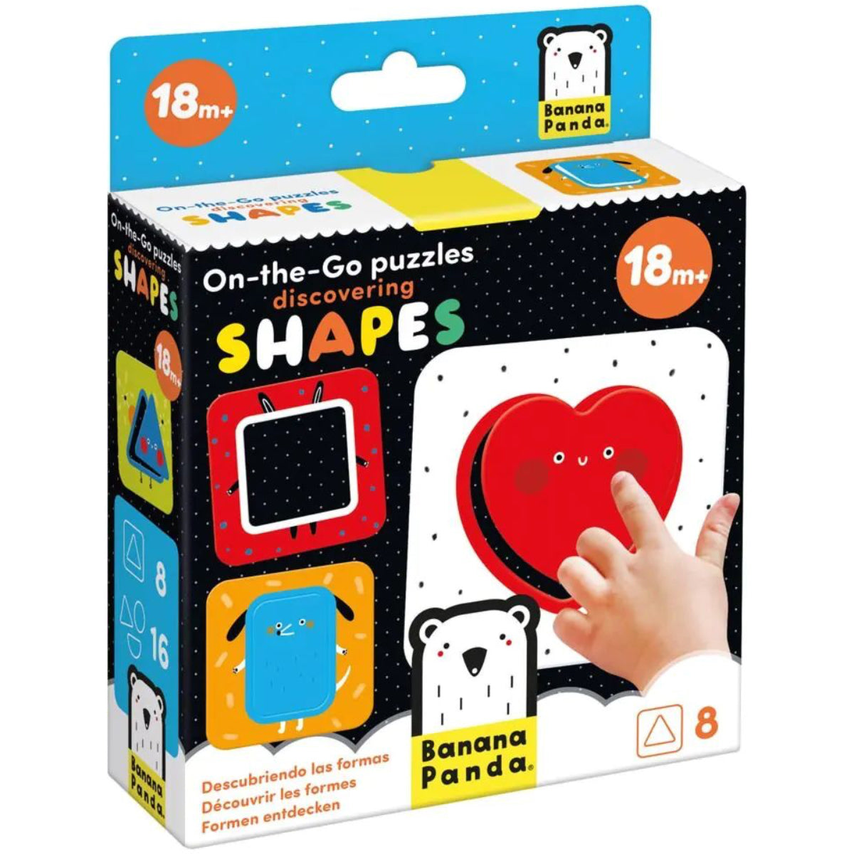 9 puzzles de colores y formas