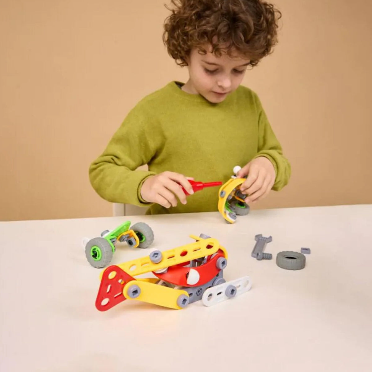 Construcciones flexibles MECAFLEX ¡2 en 1!: excavadora y buggy