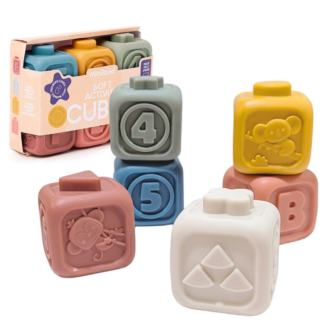 Cubos de actividades blanditos