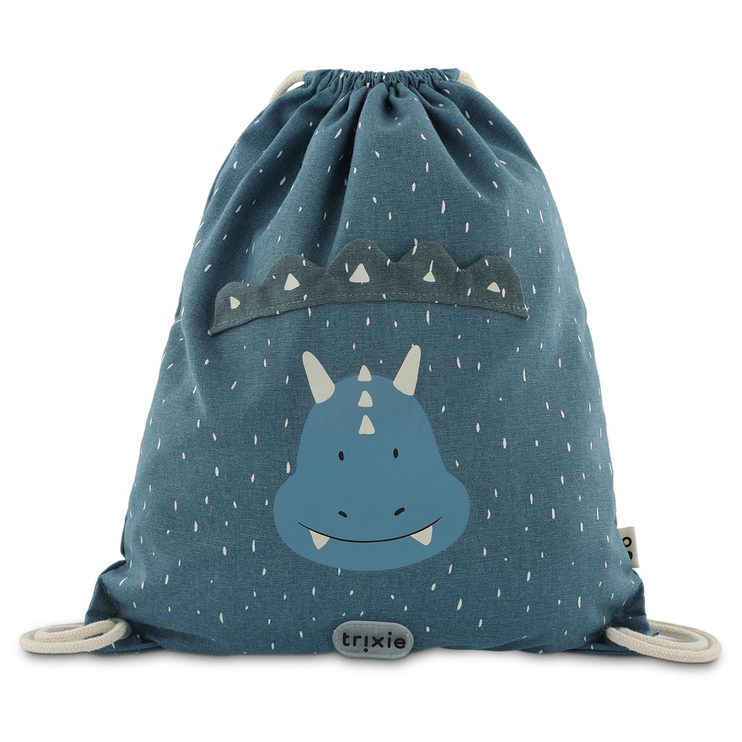 Mochila saco de tela TRIXIE · triceratops