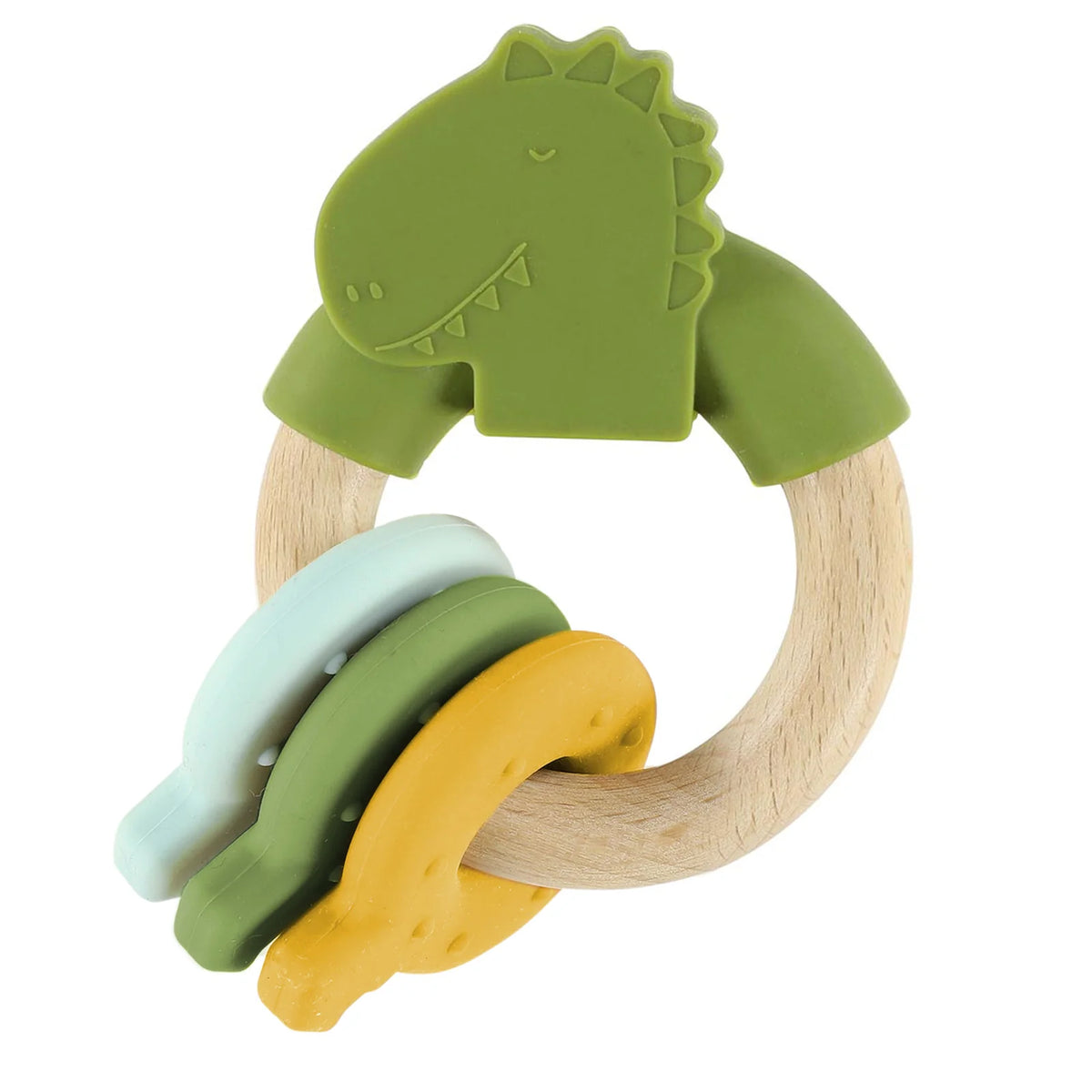 Anilla de actividades de silicona y madera TRIXIE · mr. dino