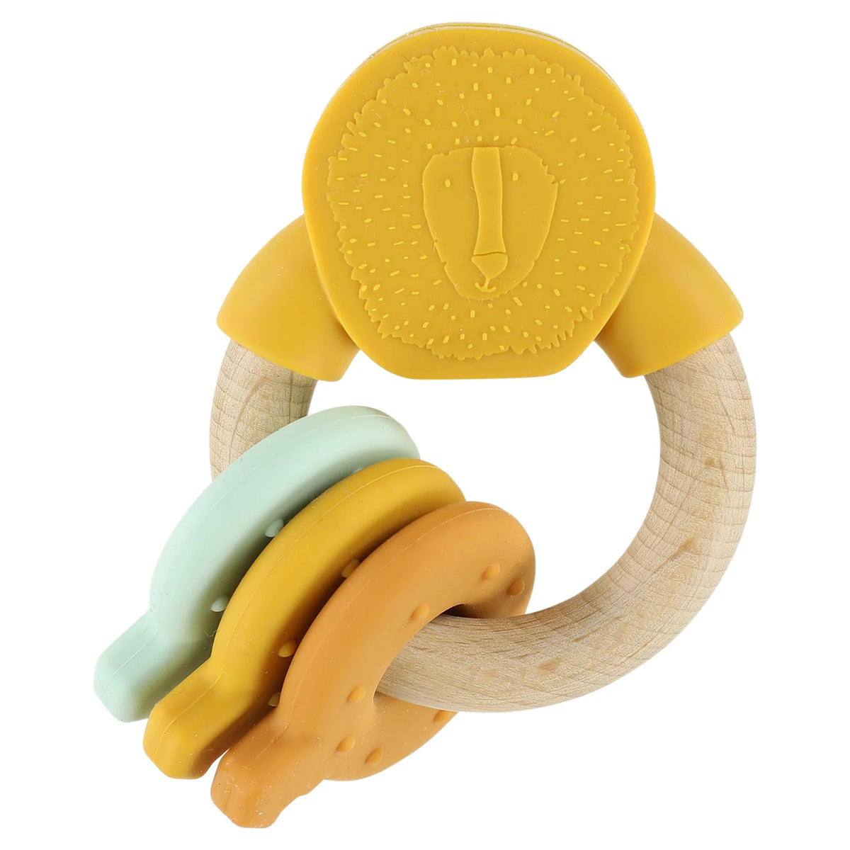 Anilla de actividades de silicona y madera TRIXIE · mr. lion