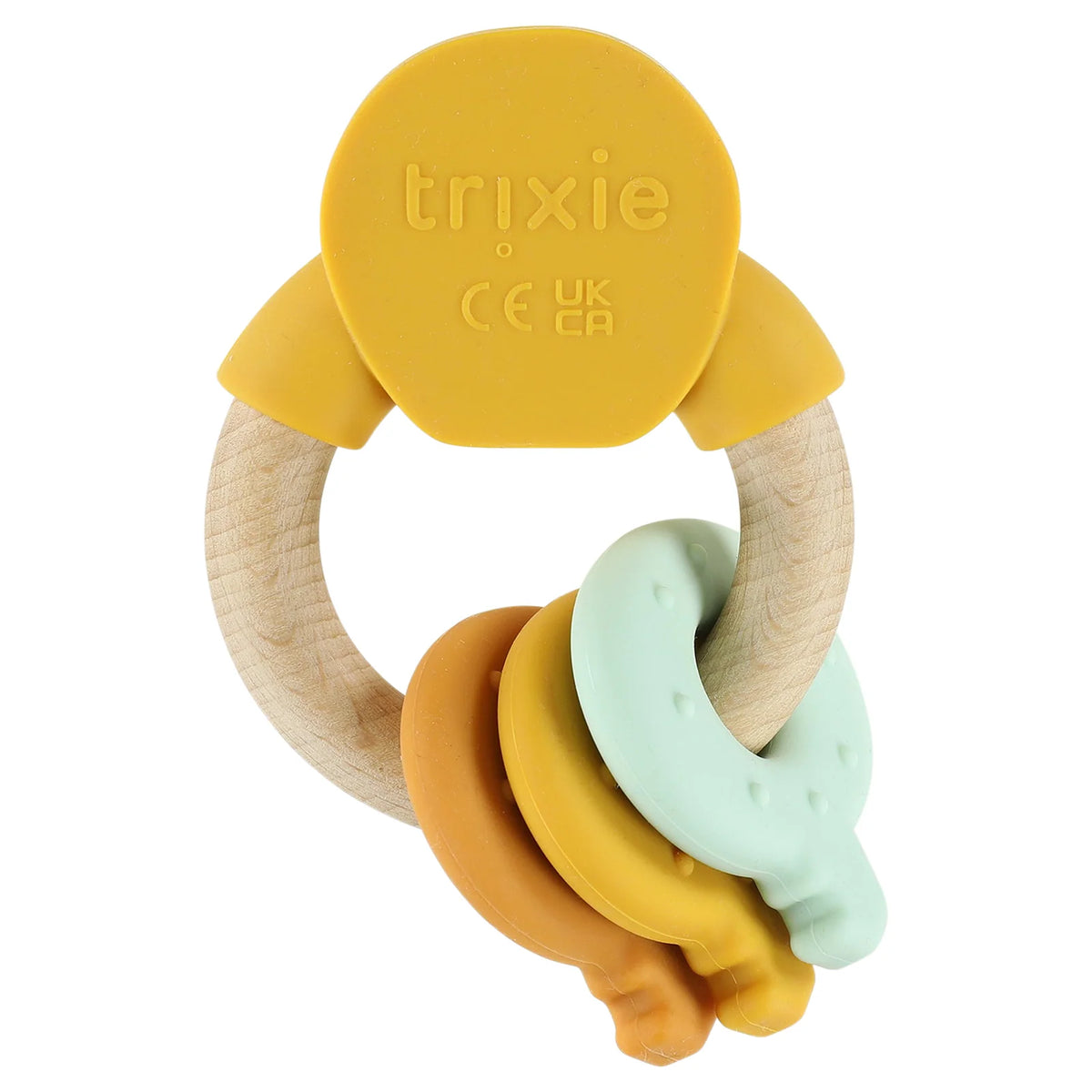 Anilla de actividades de silicona y madera TRIXIE · mr. lion