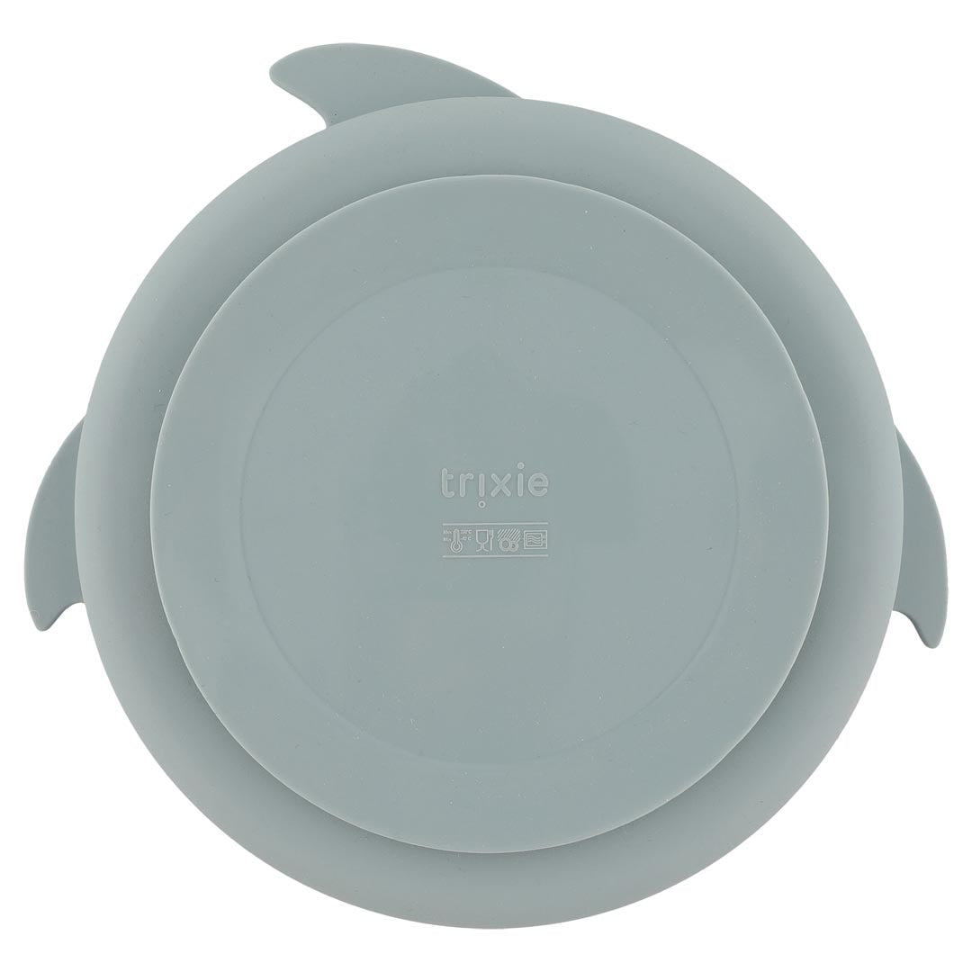 Plato silicona con compartimentos TRIXIE · tiburón