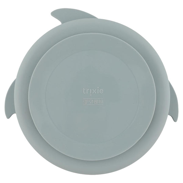 Plato silicona con compartimentos TRIXIE · tiburón
