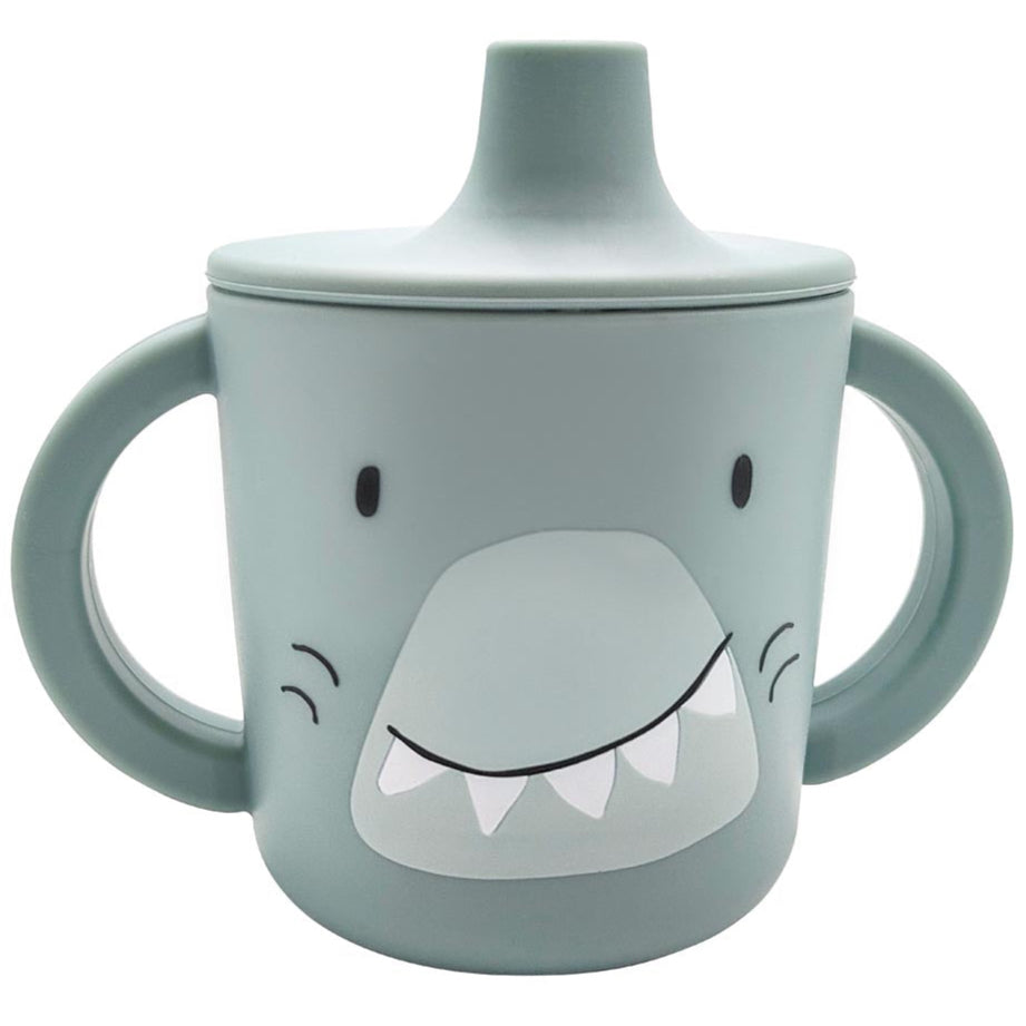Taza de aprendizaje silicona Trixie · tiburón