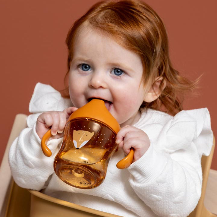 Taza con boquilla y asas TRIXIE · zorro